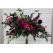 Jewel-Tone Standing Flowers – Faux Aisle Décor in Navy, Burgundy, Magenta & Emerald