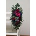 Jewel-Tone Aisle Flowers – Faux Wedding Décor in Navy, Burgundy, Magenta & Emerald