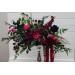 Jewel-Tone Standing Flowers – Faux Aisle Décor in Navy, Burgundy, Magenta & Emerald