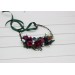 Jewel-Tone Flower Crown – Faux Floral Hair Wreath in Burgundy, Navy, Magenta & Emerald