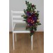Jewel-Tone Aisle Flowers – Faux Purple, Magenta & Gold Floral Décor for Weddings