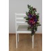 Jewel-Tone Aisle Flowers – Faux Purple, Magenta & Gold Floral Décor for Weddings