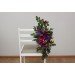 Jewel-Tone Aisle Flowers – Faux Purple, Magenta & Gold Floral Décor for Weddings