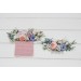 Lilac, Ivory & Blush Pink Wildflower Comb – Faux Floral Hairpiece for Bride or Bridesmaid