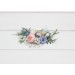 Lilac, Ivory & Blush Pink Wildflower Comb – Faux Floral Hairpiece for Bride or Bridesmaid