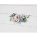 Lilac, Ivory & Blush Pink Wildflower Comb – Faux Floral Hairpiece for Bride or Bridesmaid