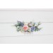 Lilac, Ivory & Blush Pink Wildflower Comb – Faux Floral Hairpiece for Bride or Bridesmaid