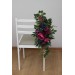 Large Jewel-Tone Aisle Flowers – Faux Wedding Décor in Burgundy, Navy, Magenta & Emerald