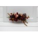 Purple, Burgundy, Beige & Cinnamon Flower Comb – Faux Floral Hairpiece for Bride or Bridesmaid