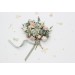 Set of 8 Sage Green & Blush Pink Flower Hair Pins – Faux Wedding Hair Accessories