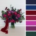 Jewel-Tone Wedding Bouquets – Faux Bridal & Bridesmaid Flowers in Deep Rich Colors