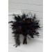 Gothic Wedding Bouquet – Purple, Black, Blue & Burgundy Dark Moody Flowers