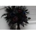 Gothic Wedding Bouquet – Purple, Black, Blue & Burgundy Dark Moody Flowers