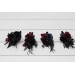 Dark Moody Wedding Boutonnieres – Gothic Floral Accessories in Purple, Black, Blue & Burgundy