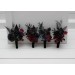Dark Moody Wedding Boutonnieres – Gothic Floral Accessories in Purple, Black, Blue & Burgundy