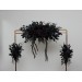 Gothic Wedding Arbor Flowers – Burgundy, Black, Blue & Purple Halloween Floral Archway