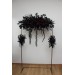 Gothic Wedding Arbor Flowers – Burgundy, Black, Blue & Purple Halloween Floral Archway