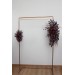 Deep Purple, Burgundy & Gold Flower Arch Arrangement – Faux Floral Arbor for Weddings