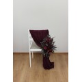 Purple, Burgundy & Gold Aisle Flowers – Elegant Faux Wedding Decor