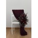 Purple, Burgundy & Gold Aisle Flowers – Elegant Faux Wedding Decor