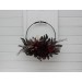 Purple, Gold & Burgundy Flower Hoop – Faux Bridesmaid Bouquet Alternative
