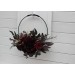 Purple, Gold & Burgundy Flower Hoop – Faux Bridesmaid Bouquet Alternative