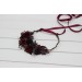 Purple, Burgundy & Gold Flower Crown – Elegant Faux Hair Wreath for Weddings