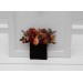 Rust, Burgundy, Brown & Orange Pocket Boutonniere – Warm Faux Floral Accessory