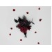 Burgundy, Purple & Black Boutonniere Set – Gothic Wedding Buttonholes