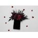 Burgundy, Purple & Black Boutonniere Set – Gothic Wedding Buttonholes