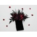 Burgundy, Purple & Black Boutonniere Set – Gothic Wedding Buttonholes