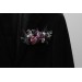 Purple, Lilac & White Pocket Boutonniere – Elegant Faux Floral Accessory