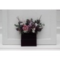 Purple, Lilac & White Pocket Boutonniere – Elegant Faux Floral Accessory
