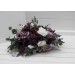 Deep Purple, Lilac & White Bouquets – Boho Faux Wedding Flowers