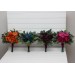 Jewel-Tone Bridesmaid Bouquet – Emerald, Orange, Magenta & Teal Wedding Flowers