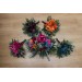 Jewel-Tone Bridesmaid Bouquet – Emerald, Orange, Magenta & Teal Wedding Flowers