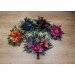 Jewel-Tone Bridesmaid Bouquet – Emerald, Orange, Magenta & Teal Wedding Flowers