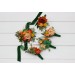 Orange & Green Wedding Boutonnieres and Corsage – Faux Floral Accessories