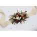Vintage Rustic Flower Belt – Earthy Faux Floral Bridal Sash