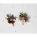 Vintage Rustic Wedding Boutonnieres – Earthy Faux Floral Accessories for Groom