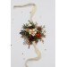 Vintage Rustic Wrist Corsage – Earthy Faux Floral Bracelet for Wedding