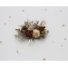 Vintage Rustic Flower Combs – Earthy Faux Floral Wedding Hair Accessories