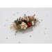 Vintage Rustic Flower Combs – Earthy Faux Floral Wedding Hair Accessories