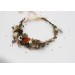 Vintage Rustic Flower Crown – Earthy Faux Floral Bridal Hair Wreath