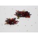 Burgundy, Purple & Rust Flower Combs – Faux Floral Wedding Hair Accessories
