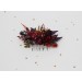 Burgundy, Purple & Rust Flower Combs – Faux Floral Wedding Hair Accessories