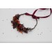 Burgundy, Purple & Rust Flower Crown – Faux Floral Wedding Hair Wreath