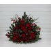 Red & Green Winter Standing Flowers – Christmas Wedding Decorations