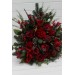 Red & Green Winter Standing Flowers – Christmas Wedding Decorations