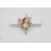 Blush Pink, Cream & Gold Wedding Boutonnieres – Vintage Boho Floral Accessories